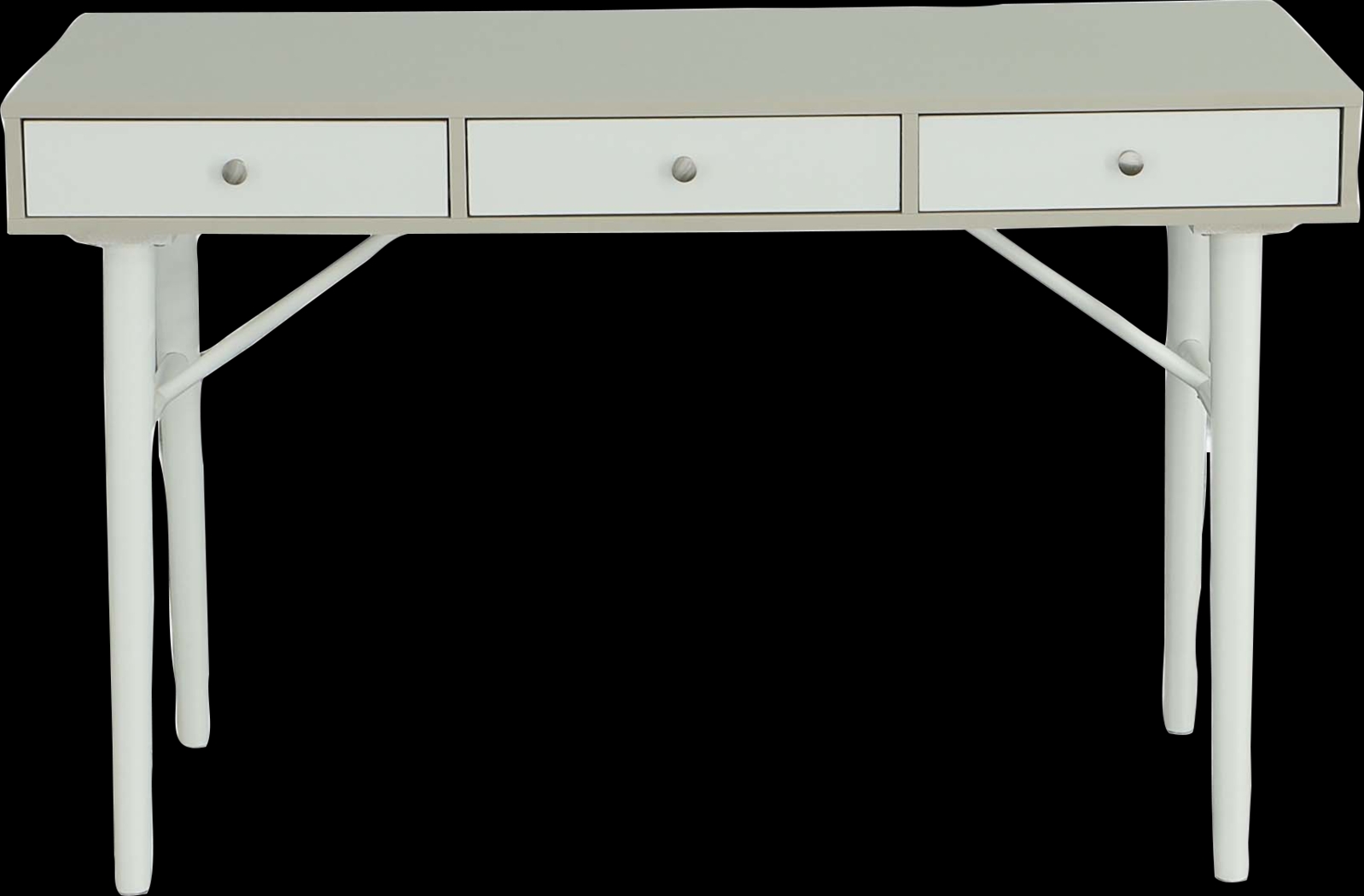 Attems White Vanity Desk - Thumbnail - Image 2