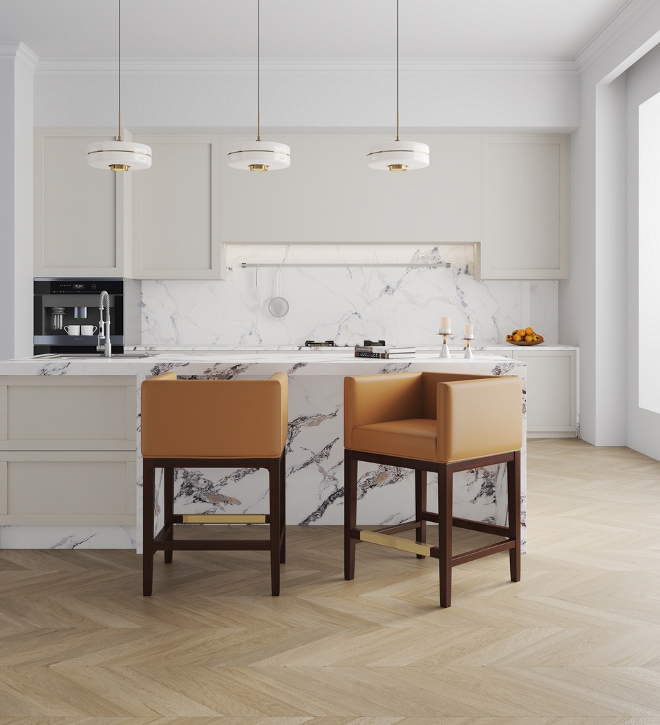 Atterbrock Camel Counter Height Stool - Thumbnail - Image 3