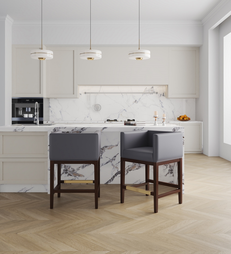 Atterbrock Gray Counter Height Stool - Thumbnail - Image 2