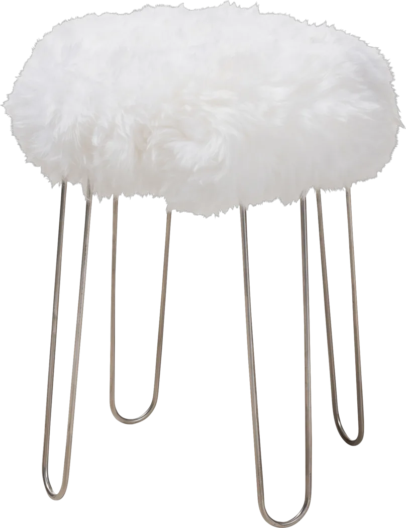 Attleboro White Ottoman - Thumbnail - Image 1