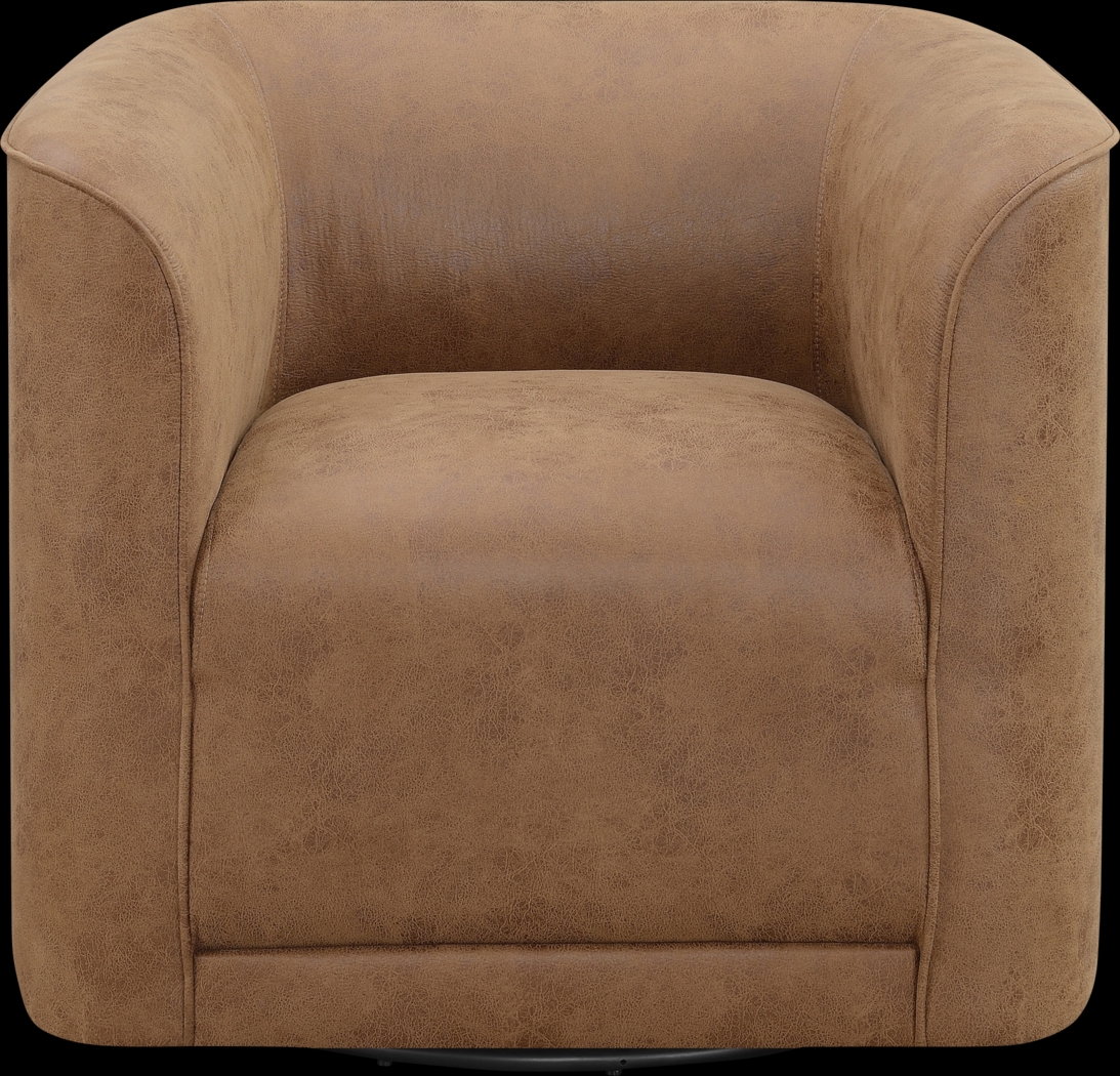 Attwick Brown Accent Chair - Thumbnail - Image 2