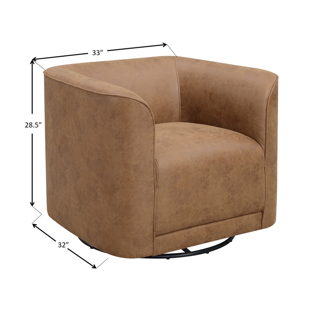 Attwick Brown Accent Chair - Thumbnail - Image 6