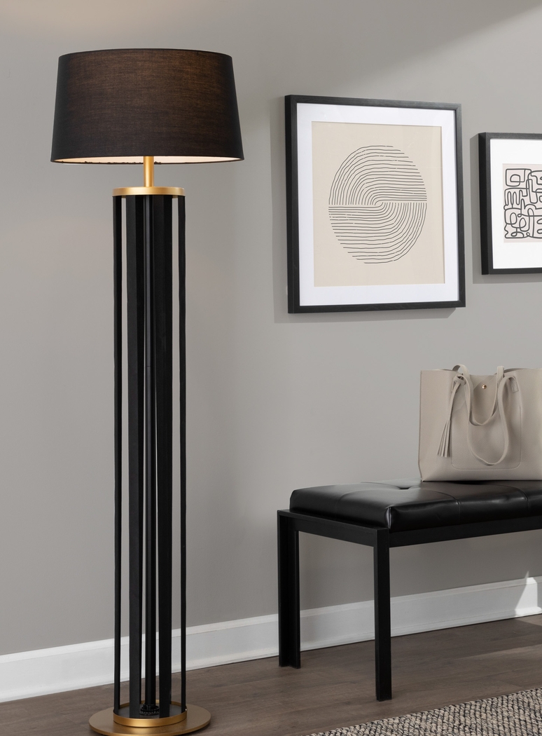 Atwater Cay Black Floor Lamp - Thumbnail - Image 3