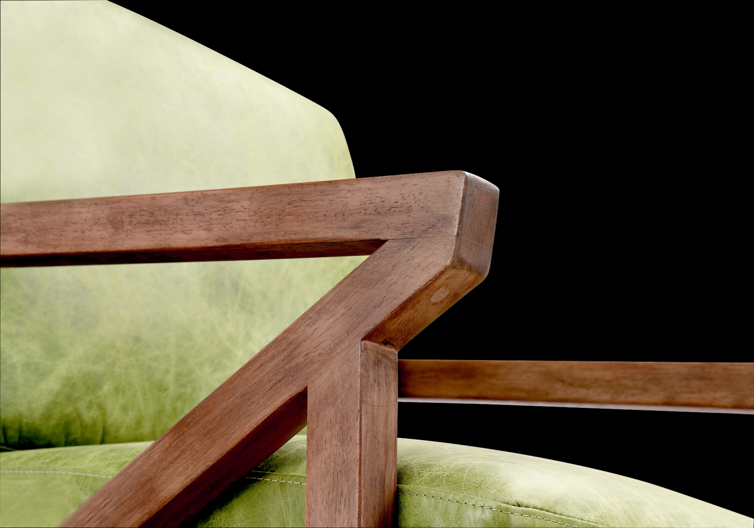 Atwell Green Accent Chair - Thumbnail - Image 5