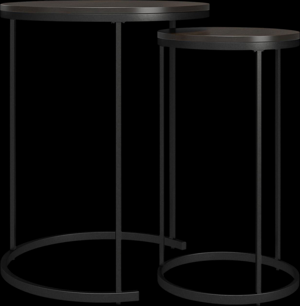 Auberon Espresso Nesting Cocktail and End Table, Set of 4 - Thumbnail - Image 8