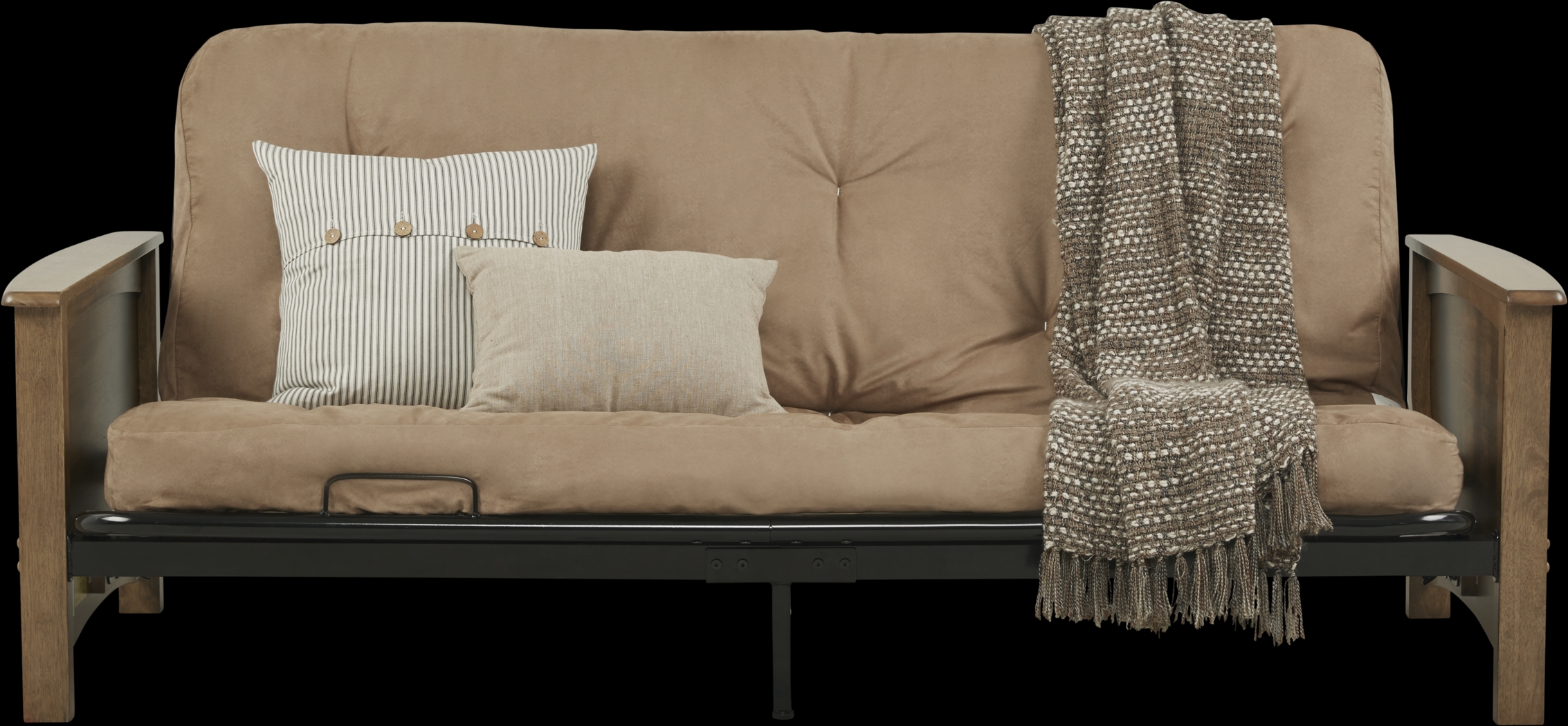 Aubert Brown Futon - Thumbnail - Image 2