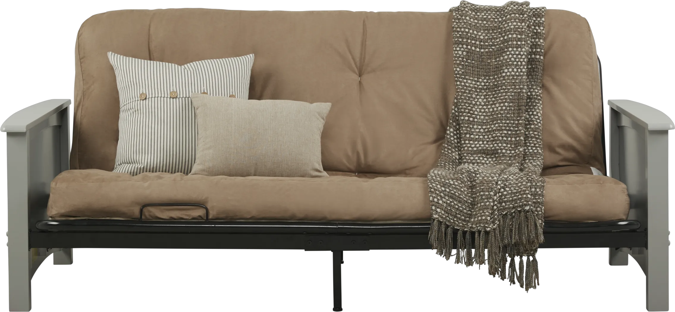 Aubert Gray Futon - Thumbnail - Image 2
