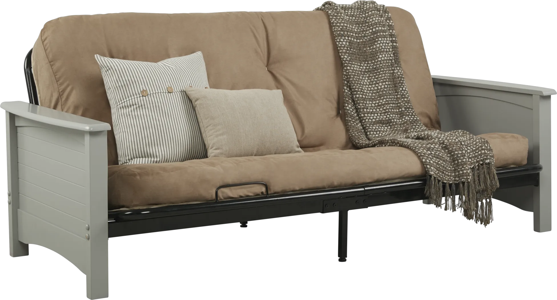 Aubert Gray Futon - Thumbnail - Image 1