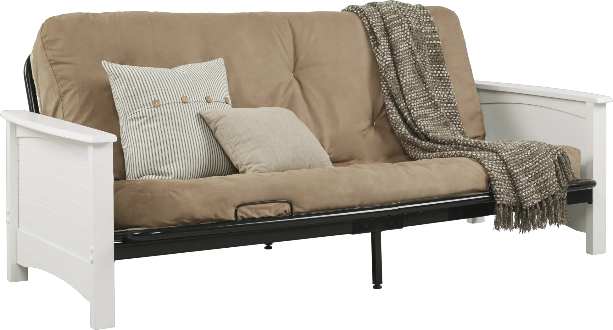 Aubert White Futon - Thumbnail - Image 1