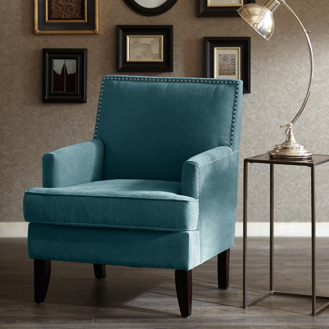 Aubinwood Blue Accent Chair - Thumbnail - Image 2