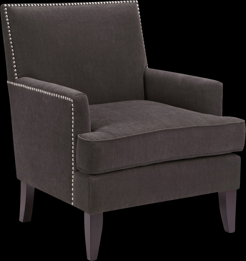 Aubinwood Charcoal Accent Chair - Thumbnail - Image 1