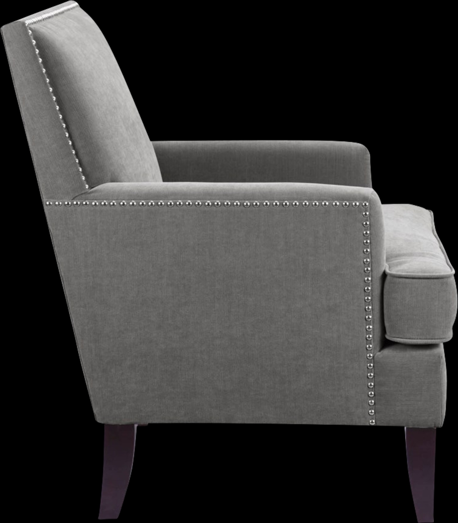 Aubinwood Gray Accent Chair - Thumbnail - Image 3