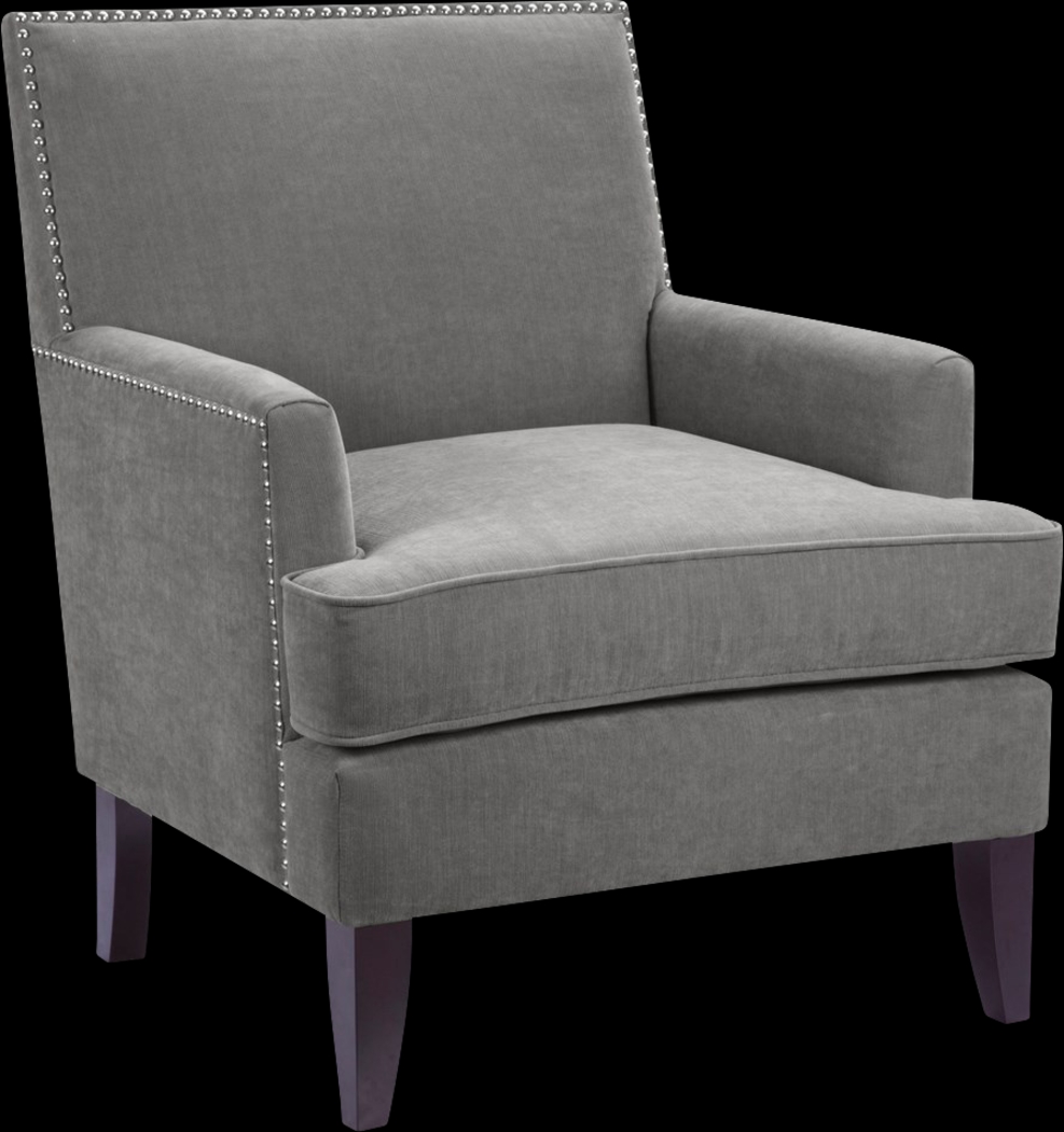 Aubinwood Gray Accent Chair - Thumbnail - Image 1