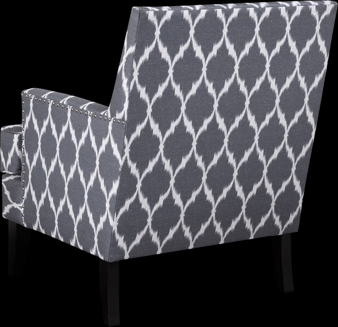 Aubinwood Gray Pattern Accent Chair - Thumbnail - Image 3