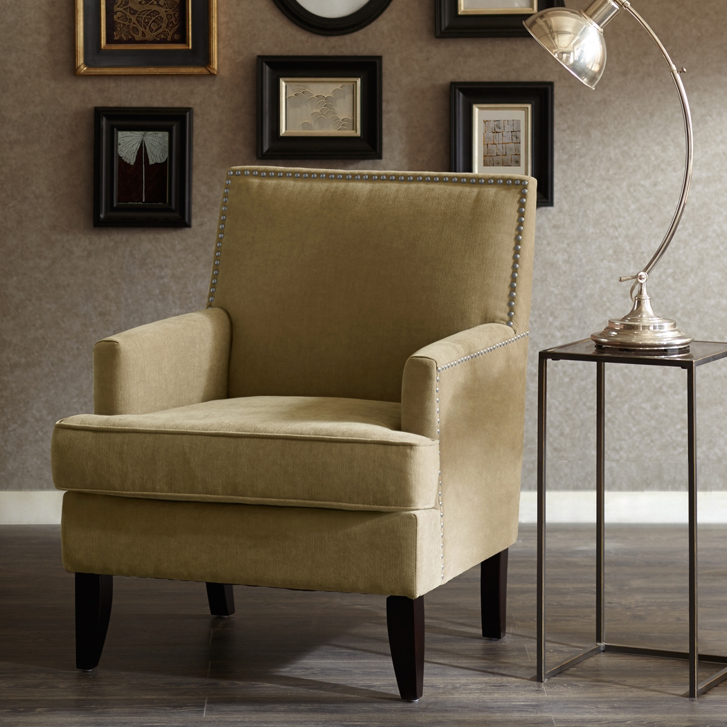 Aubinwood Green Accent Chair - Thumbnail - Image 2