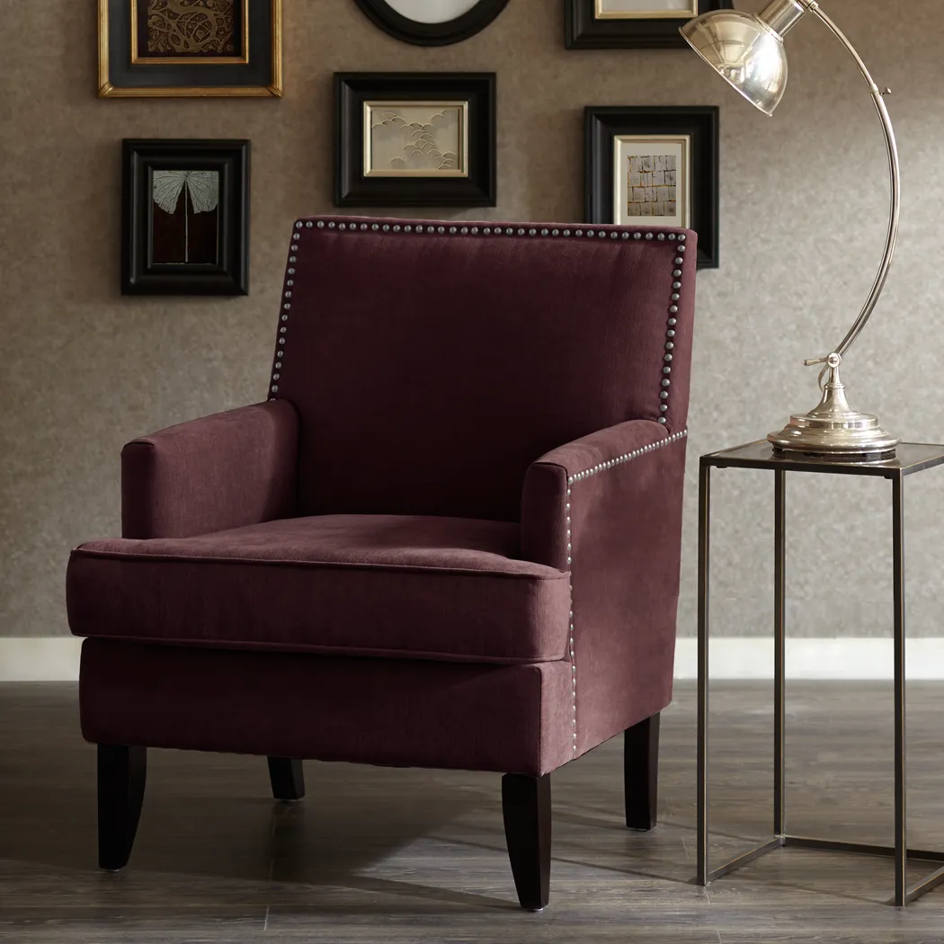 Aubinwood Purple Accent Chair - Thumbnail - Image 2