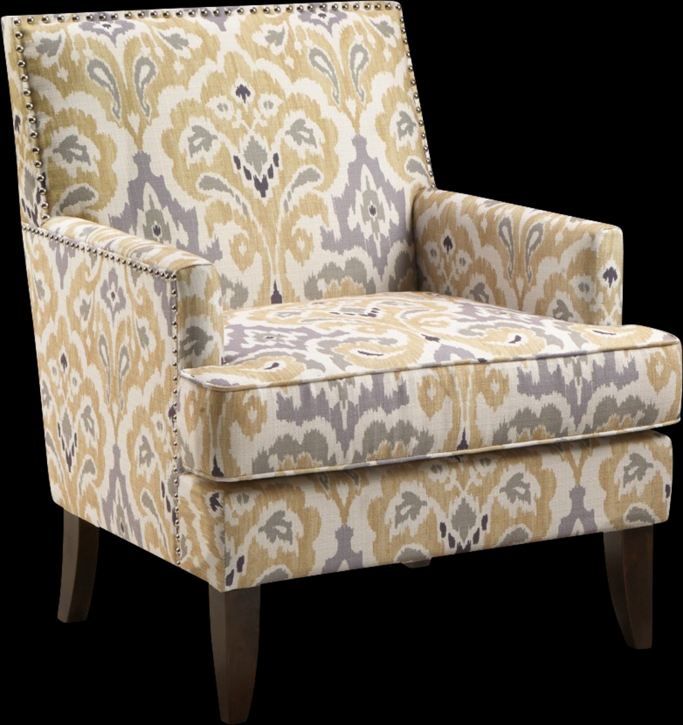 Aubinwood Yellow Accent Chair - Thumbnail - Image 1