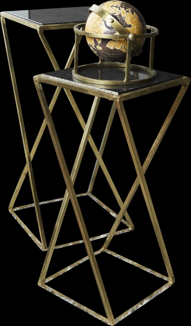 Aubrey Grove Gray Set of 2 Nesting Tables - Thumbnail - Image 1