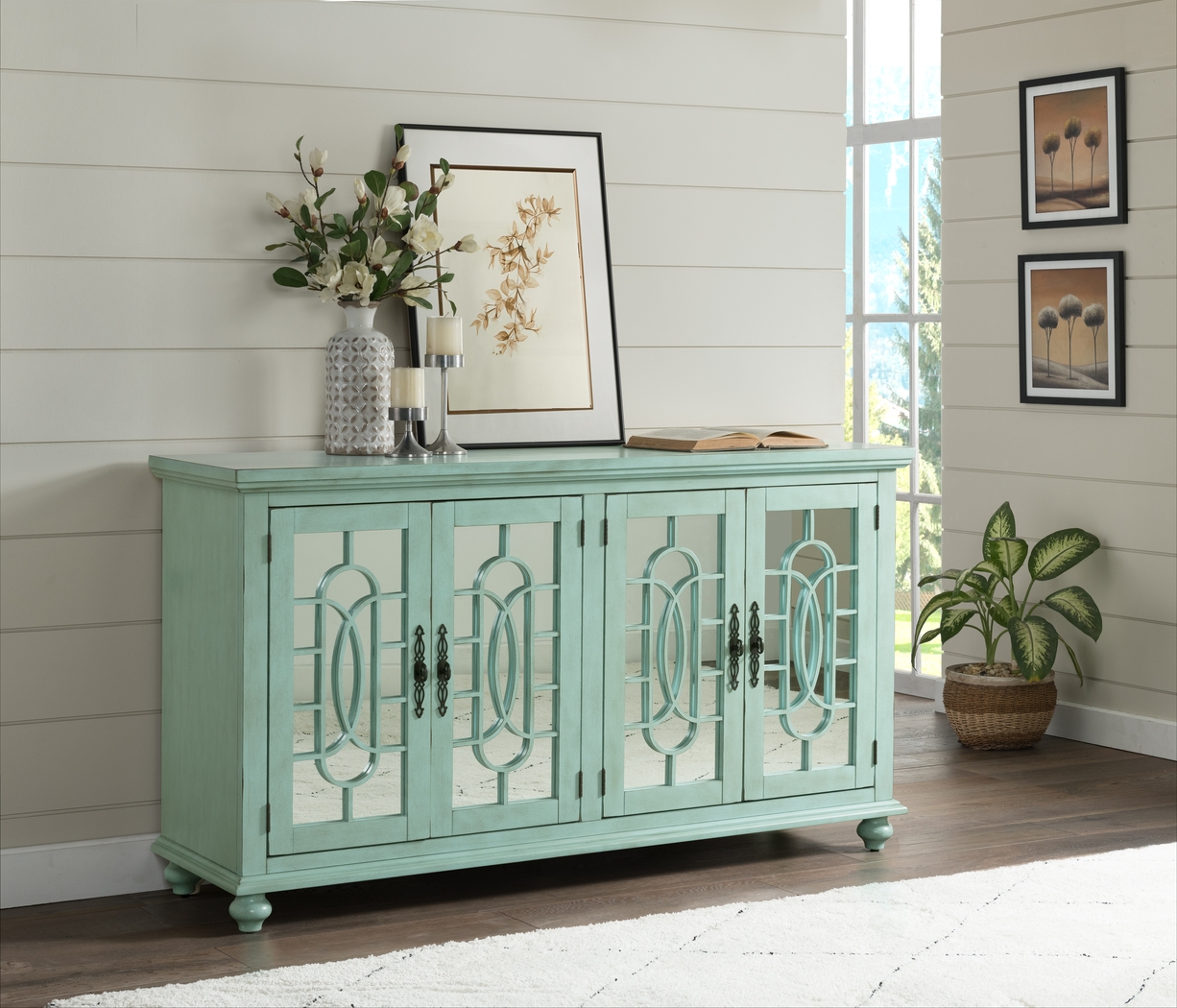 Aubry Seafoam Credenza - Thumbnail - Image 4