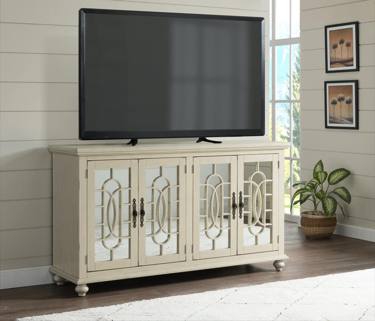 Aubry White Credenza - Thumbnail - Image 4