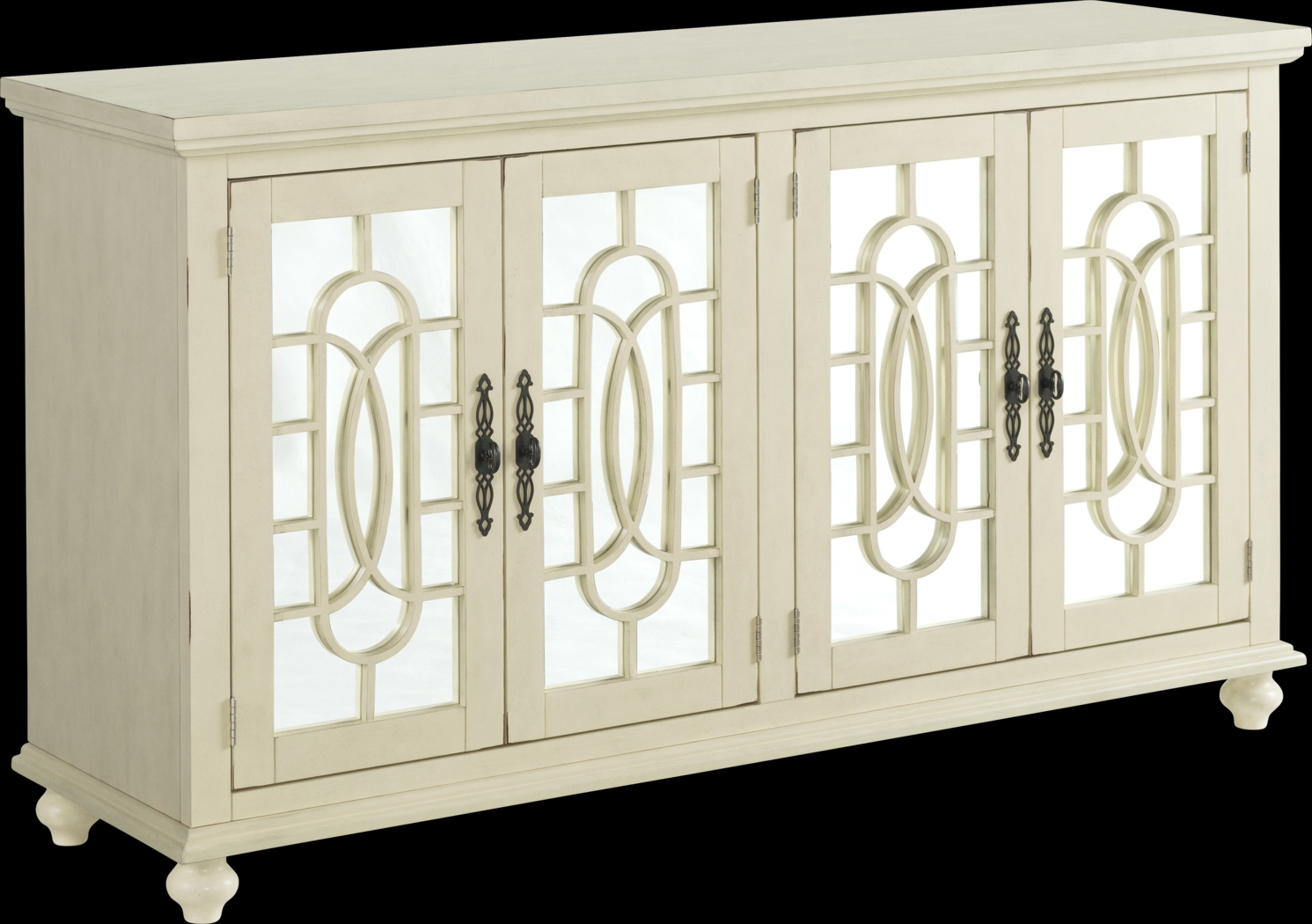 Aubry White Credenza - Thumbnail - Image 1