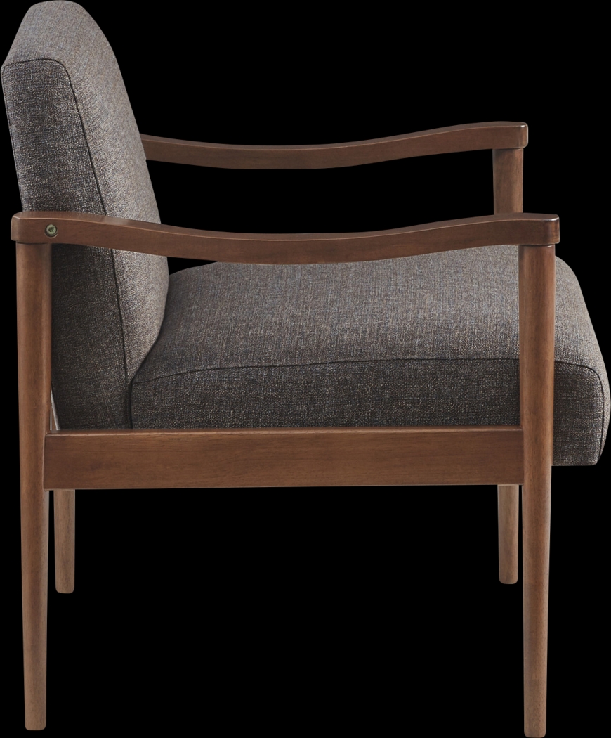 Auburnhill Brown Accent Chair - Thumbnail - Image 2