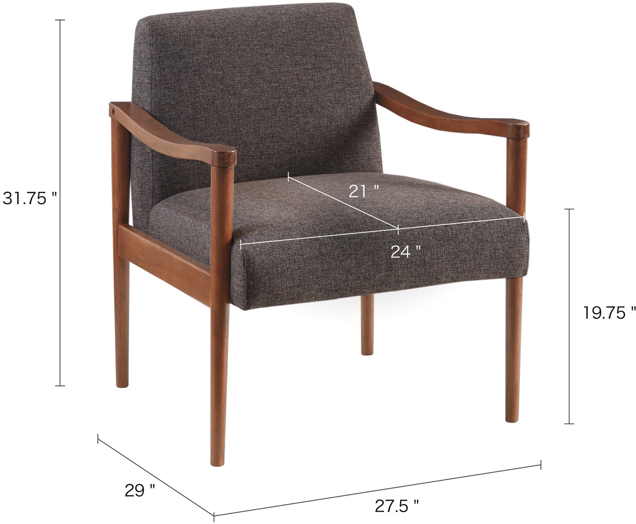 Auburnhill Brown Accent Chair - Thumbnail - Image 8