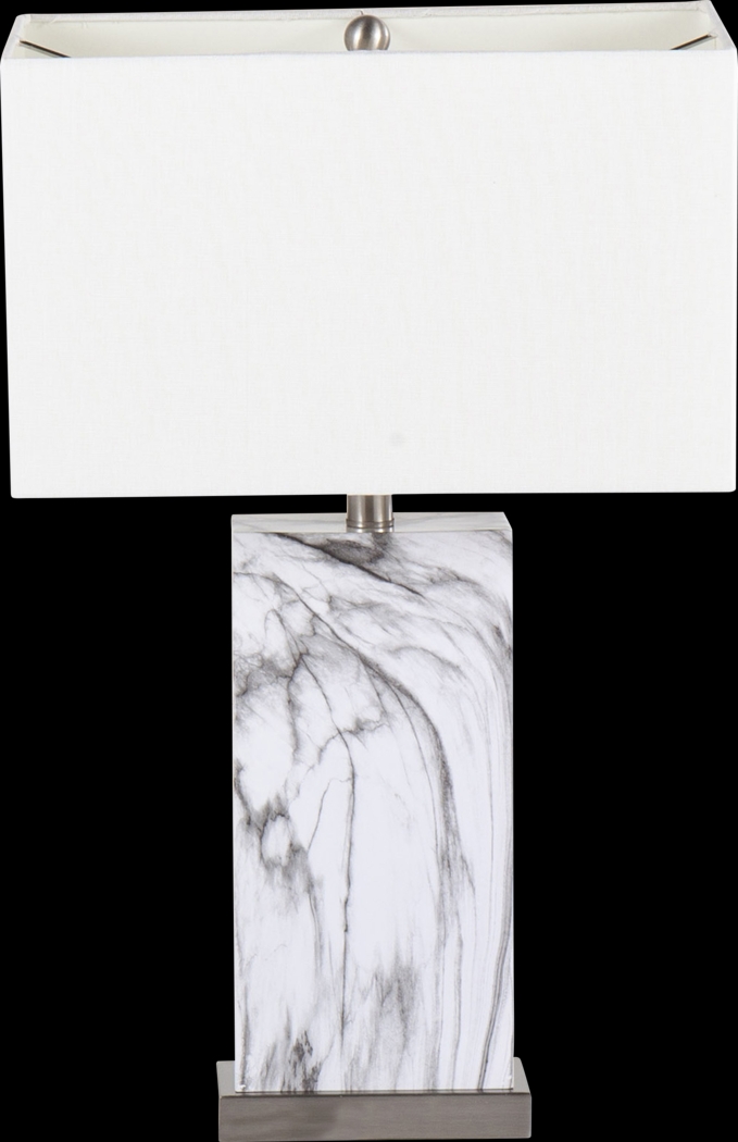 Audane White Table Lamp - Thumbnail - Image 3