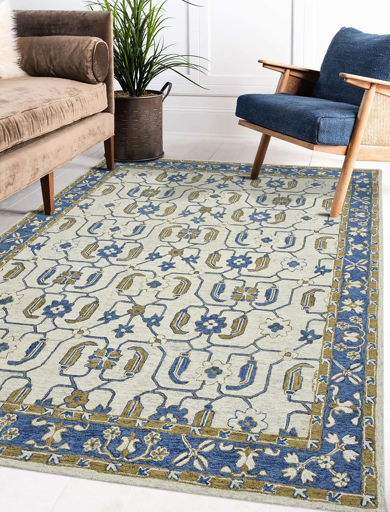 Aude Blue 8' x 10' Rug - Thumbnail - Image 2