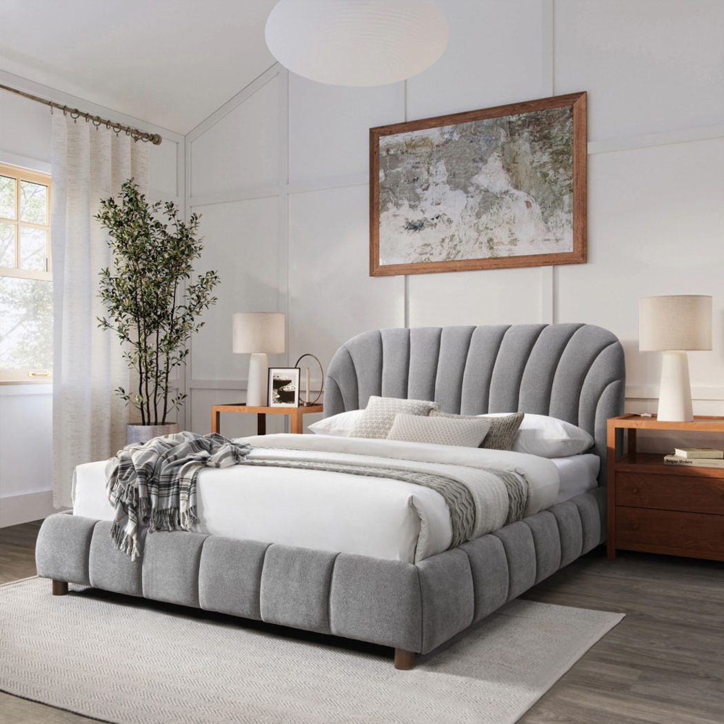 Auder Gray Queen Bed - Thumbnail - Image 2