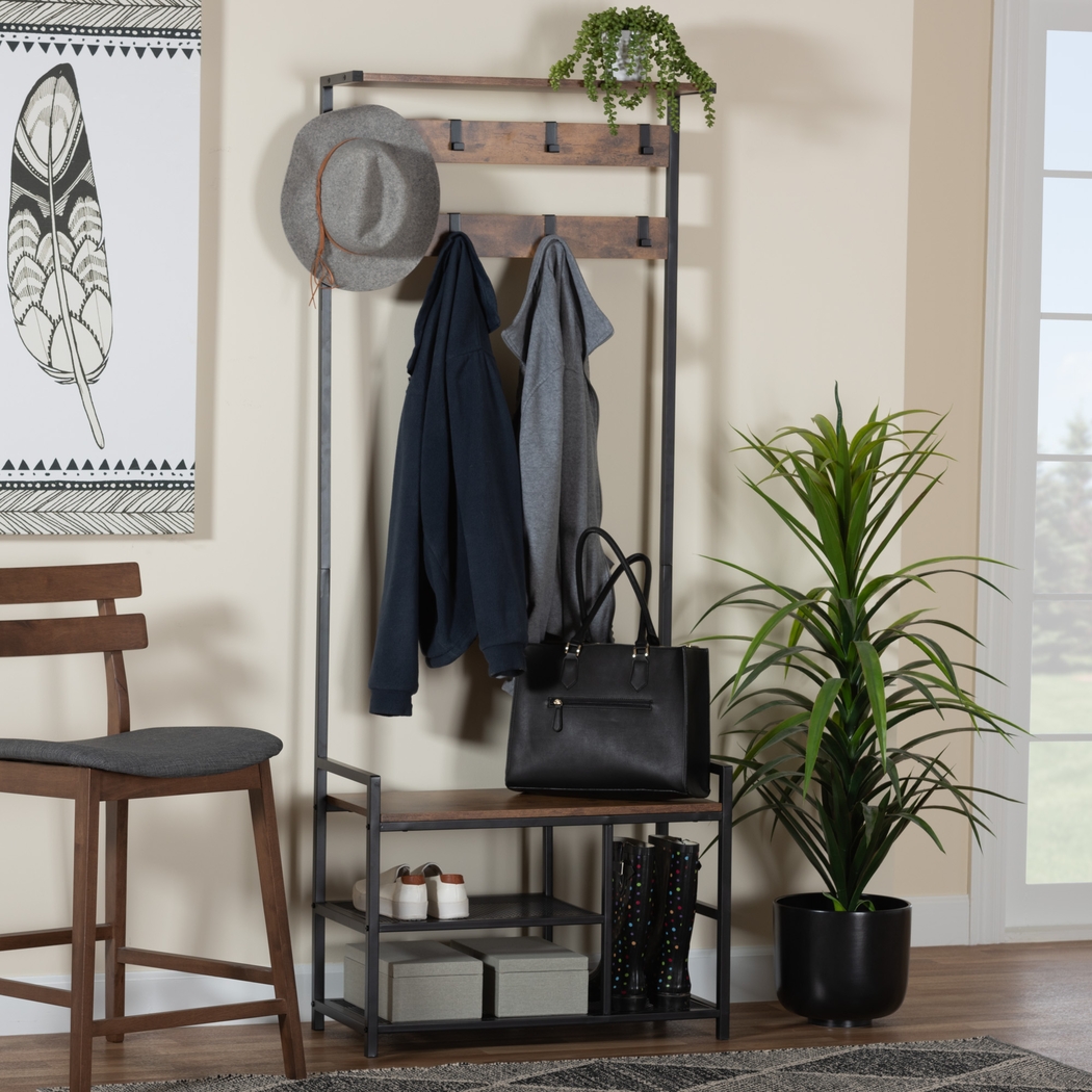 Audobon Brown Coat Rack - Thumbnail - Image 2