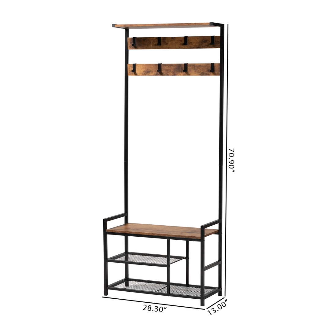 Audobon Brown Coat Rack - Thumbnail - Image 8