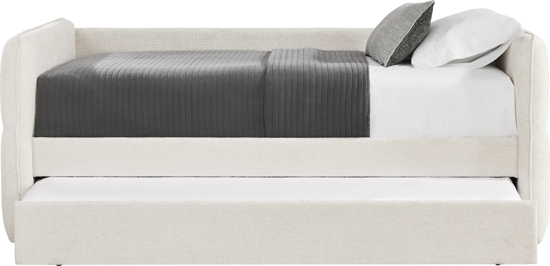 Audra Place Beige Daybed with Trundle - Thumbnail - Image 3