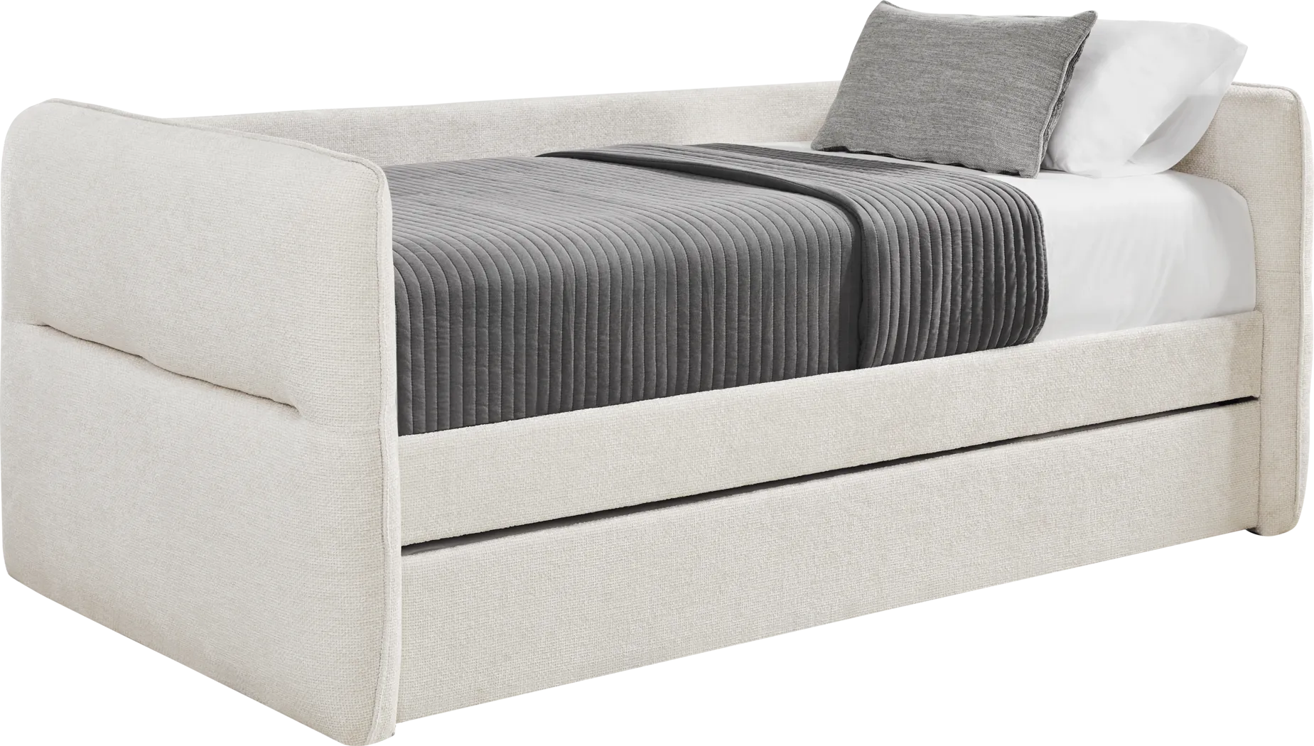 Audra Place Beige Daybed with Trundle - Thumbnail - Image 4