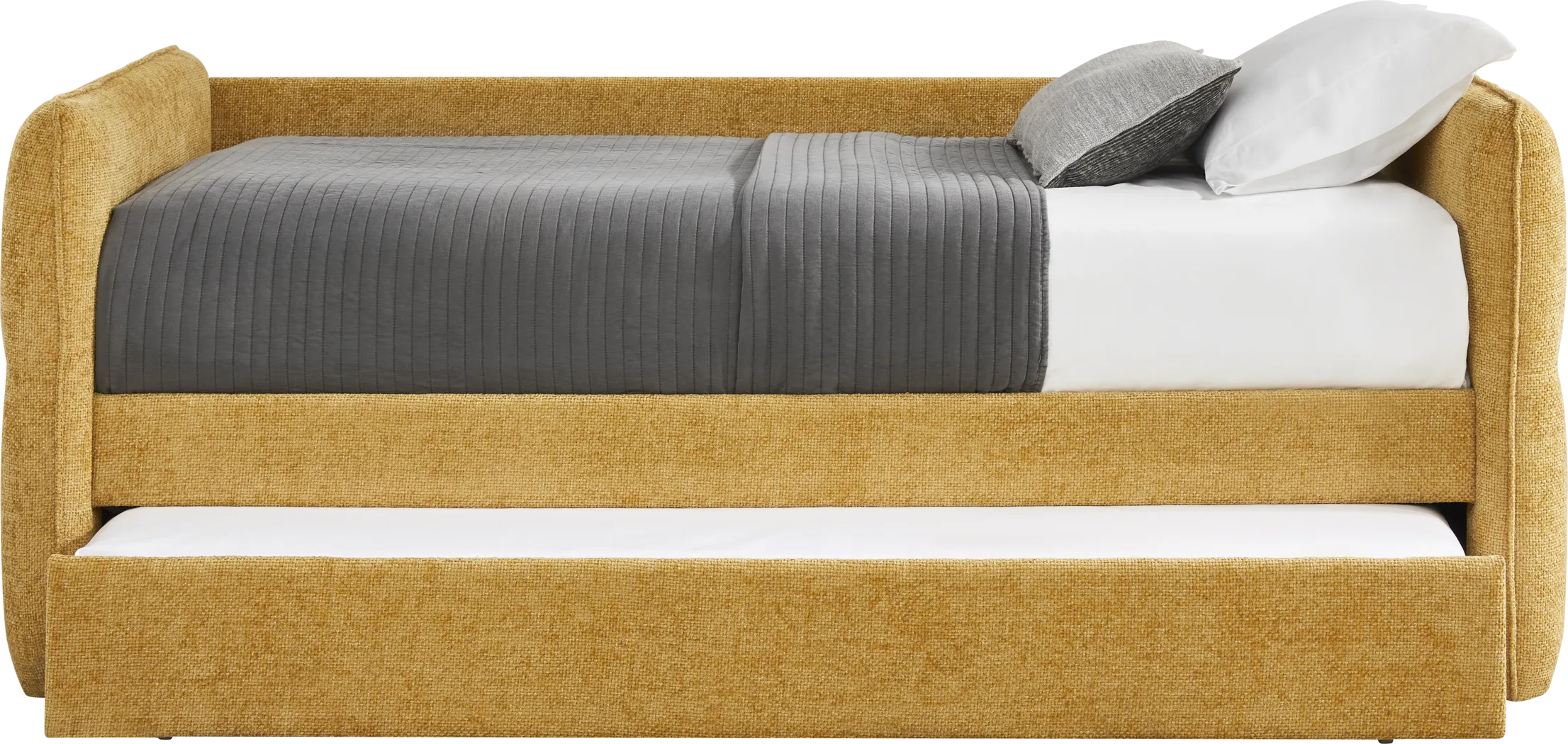 Audra Place Gold Daybed with Trundle - Thumbnail - Image 3