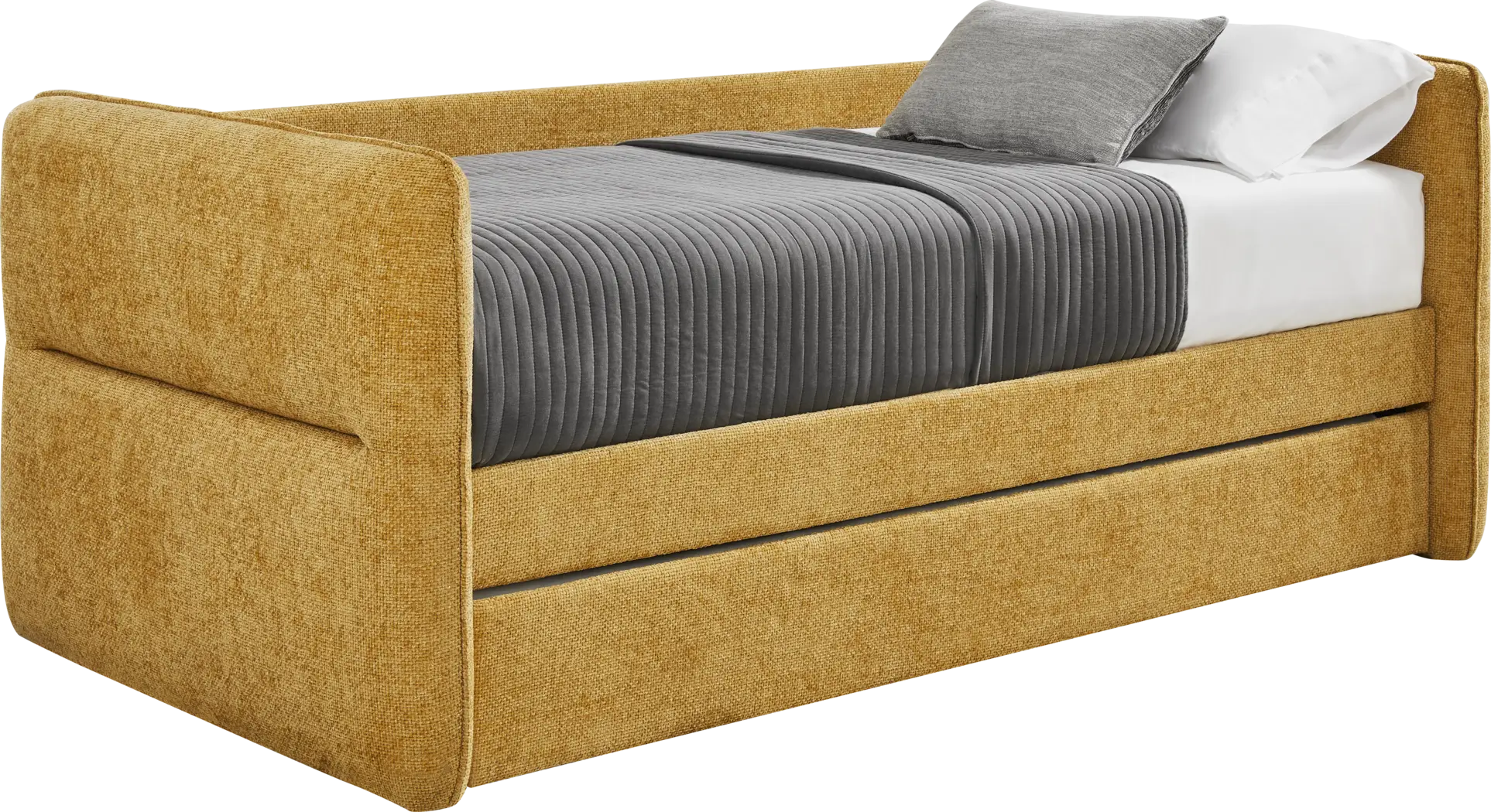 Audra Place Gold Daybed with Trundle - Thumbnail - Image 1