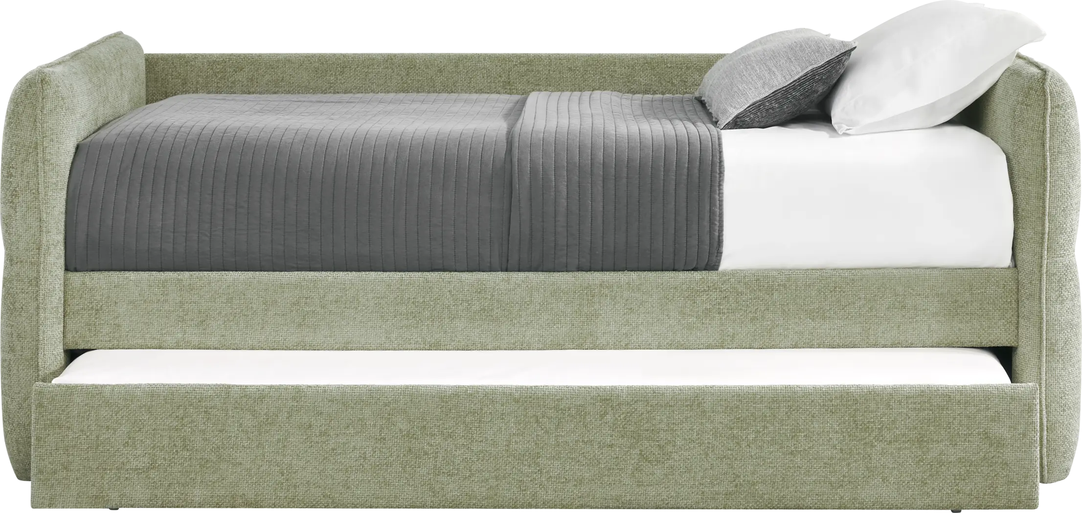 Audra Place Green Daybed with Trundle - Thumbnail - Image 2