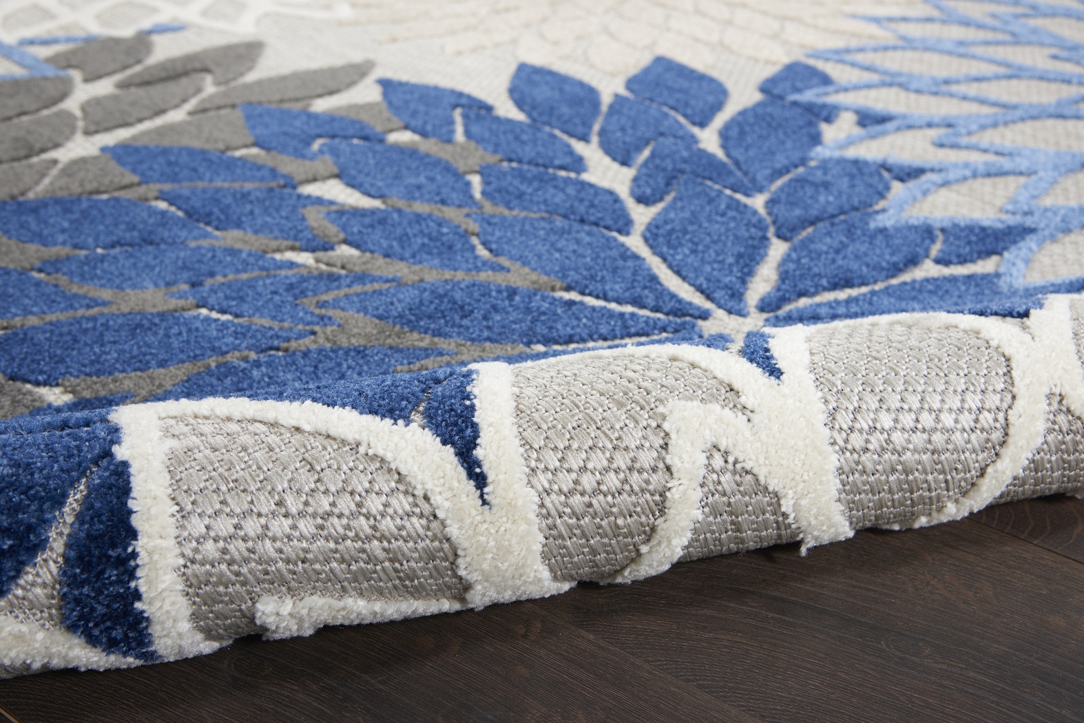 Audry Blue 5' x 8' Indoor/Outdoor Rug - Thumbnail - Image 2