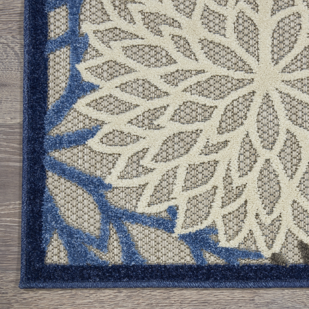 Audry Blue 8' x 11' Indoor/Outdoor Rug - Thumbnail - Image 4