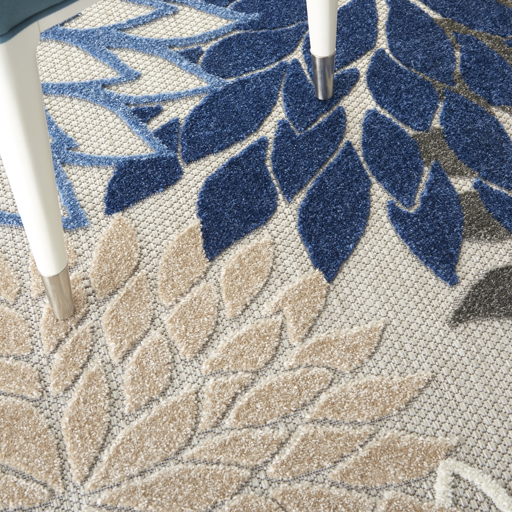 Audry Blue 8' x 11' Indoor/Outdoor Rug - Thumbnail - Image 7