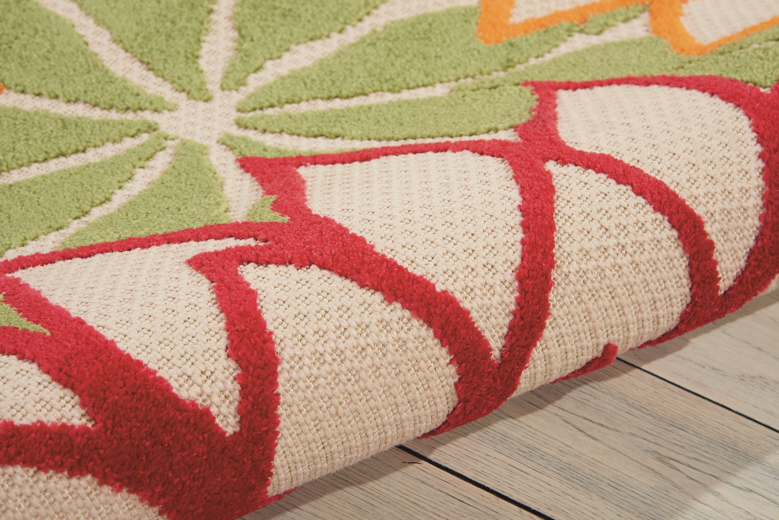 Audry Green 5' x 8' Indoor/Outdoor Rug - Thumbnail - Image 2