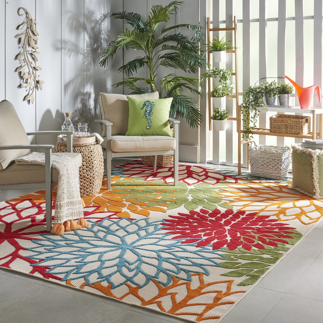 Audry Green 5' x 8' Indoor/Outdoor Rug - Thumbnail - Image 12