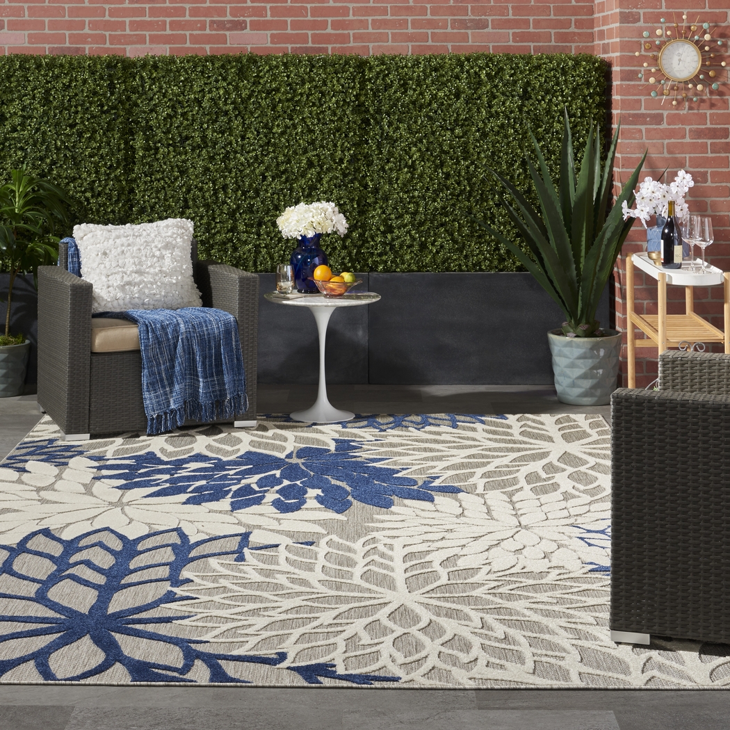 Audry Ivory 5' x 8' Indoor/Outdoor Rug - Thumbnail - Image 9