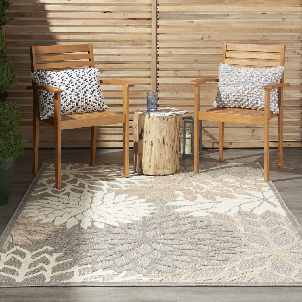 Audry Natural 5' x 8' Indoor/Outdoor Rug - Thumbnail - Image 7