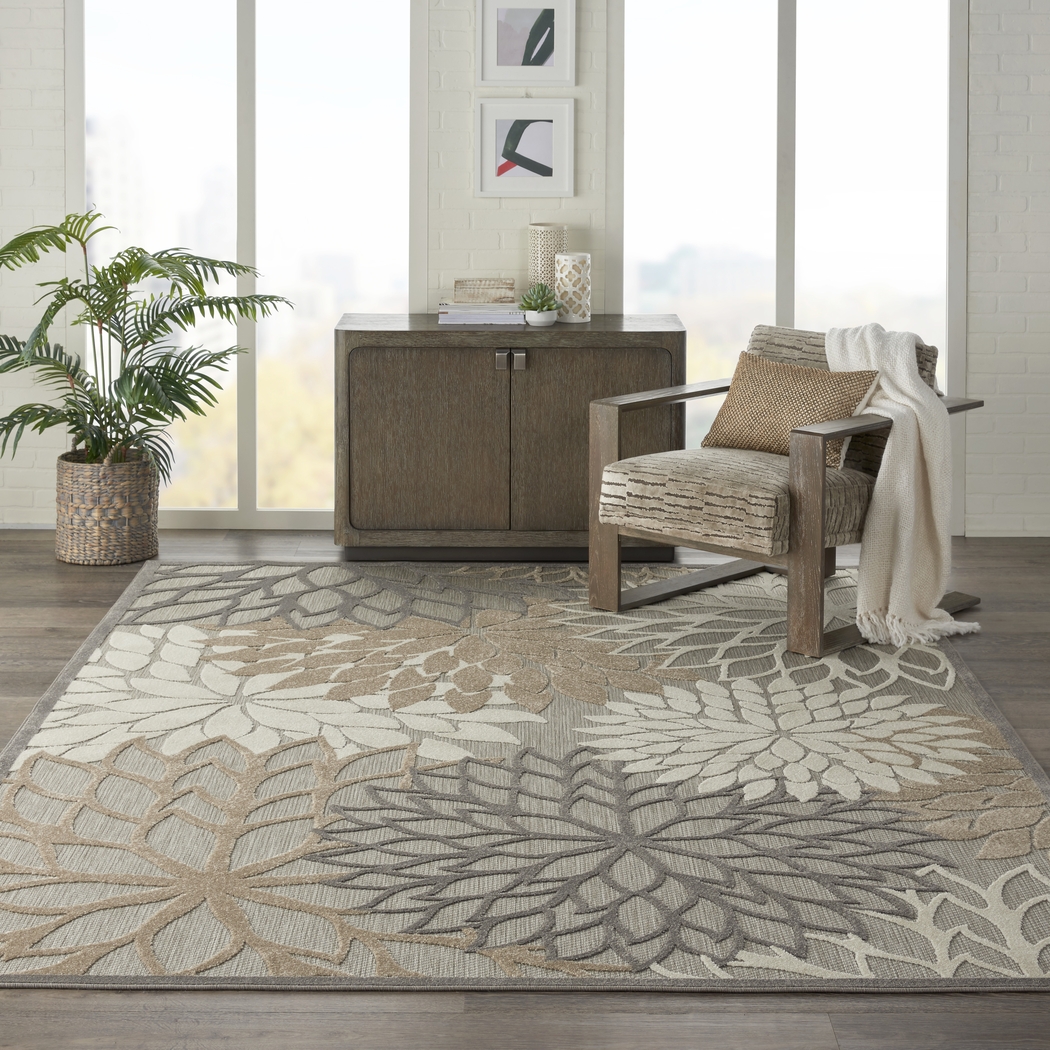 Audry Natural 5' x 8' Indoor/Outdoor Rug - Thumbnail - Image 8
