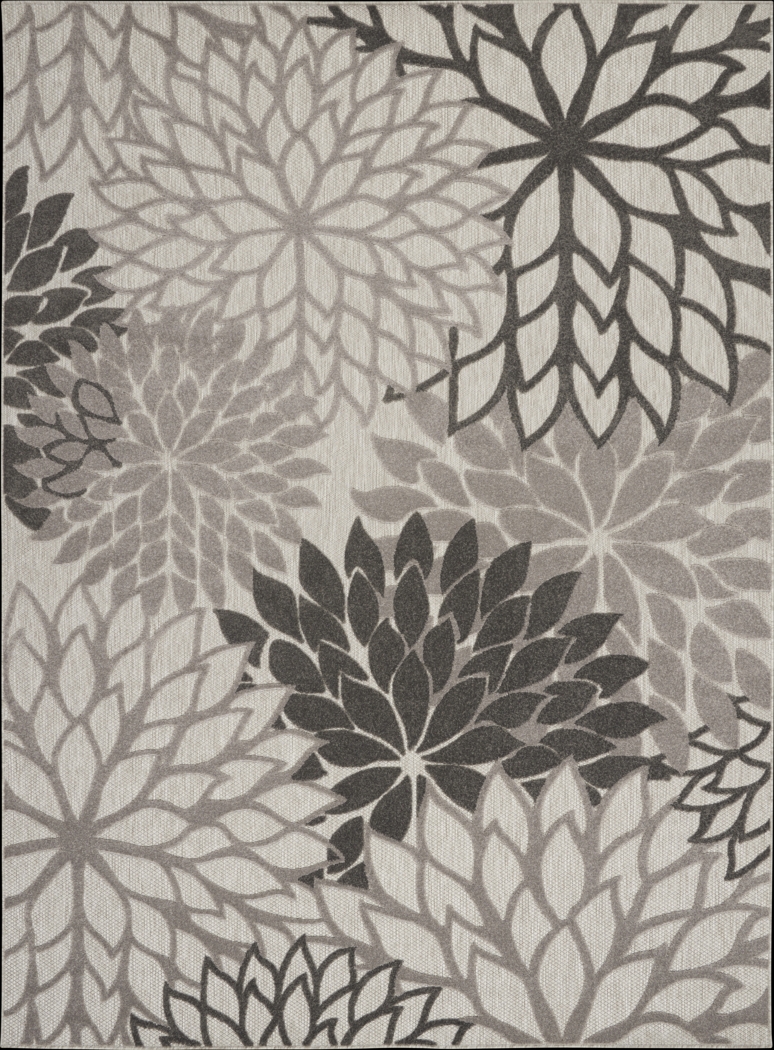 Audry Silver 8' x 11' Indoor/Outdoor Rug - Thumbnail - Image 1