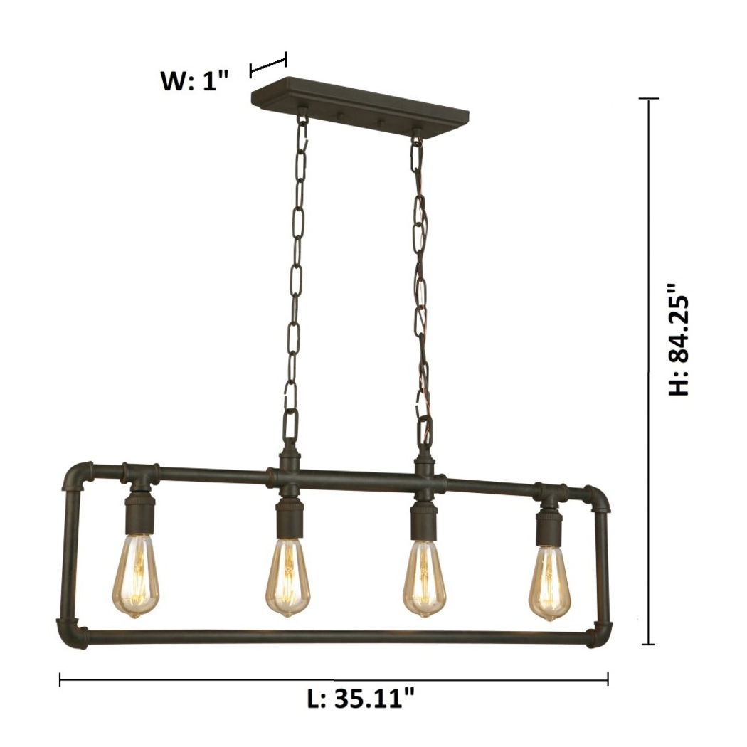 Audubon Post Bronze Chandelier - Thumbnail - Image 4