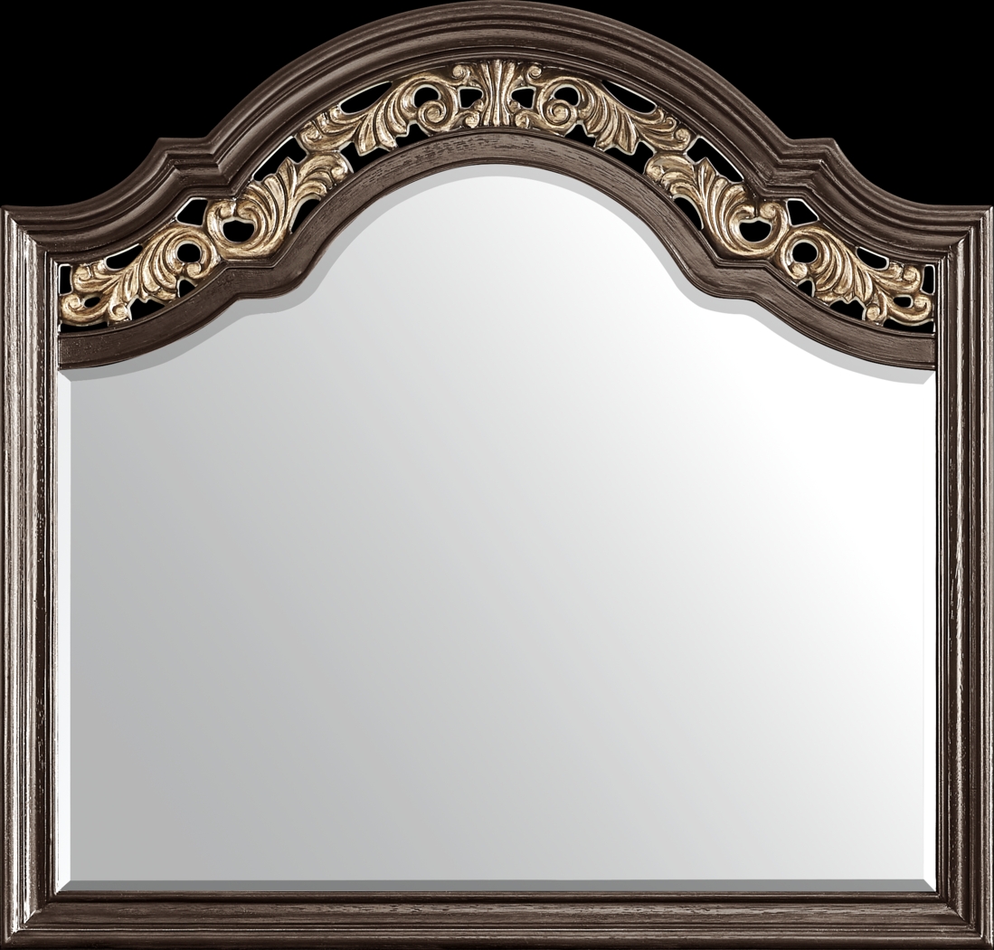 Augustine Brown 7 Pc Queen Arched Panel Bedroom - Thumbnail - Image 11