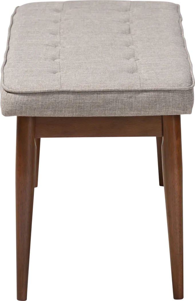 Aurabank Light Gray Dining Bench - Thumbnail - Image 5