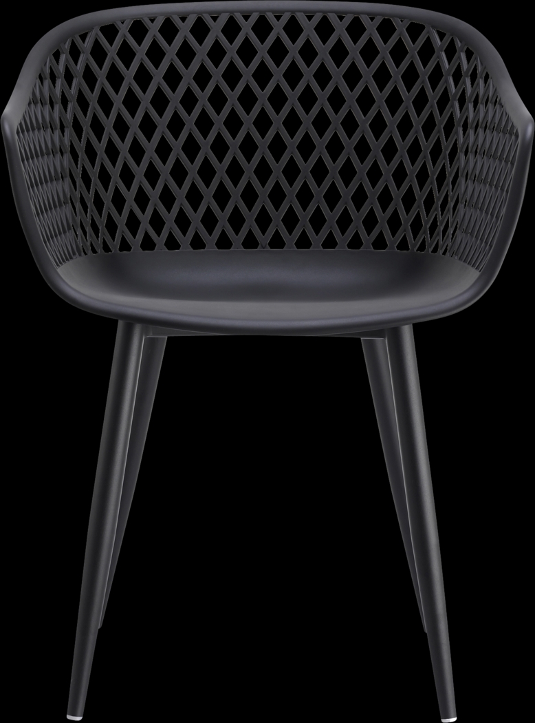 Auraria Black Outdoor Arm Chair, Set of 2 - Thumbnail - Image 5